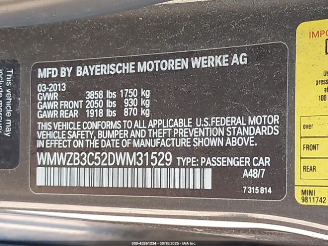 2013 MINI COUNTRYMAN WMWZB3C52DWM31529 Photo 8