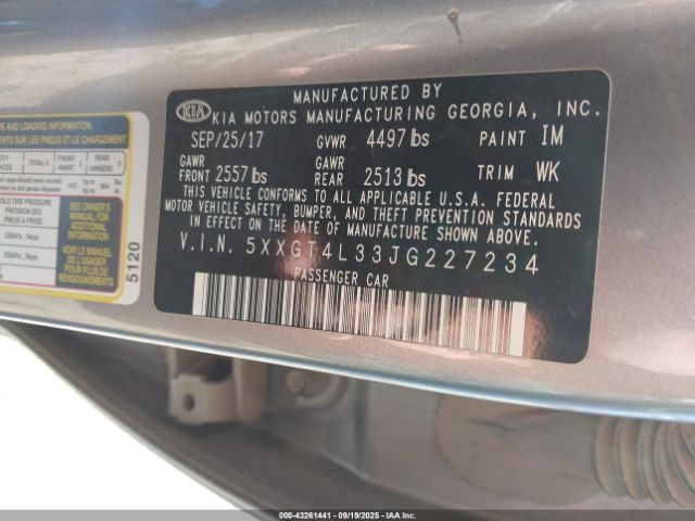 2018 KIA OPTIMA 5XXGT4L33JG227234 Photo 8