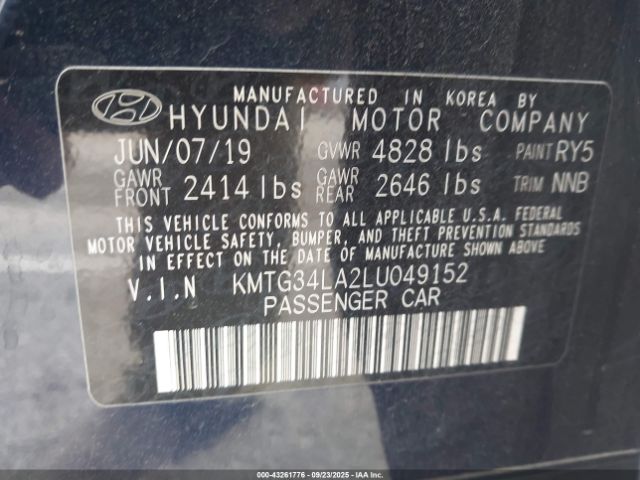 2020 GENESIS G70 KMTG34LA2LU049152 Photo 8