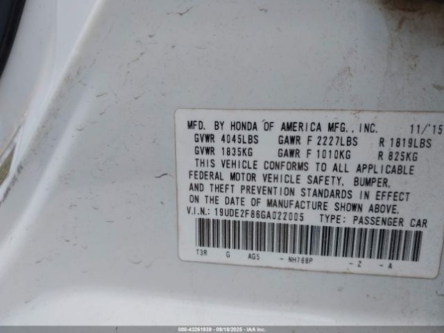 2016 ACURA ILX 19UDE2F86GA022005 Photo 8