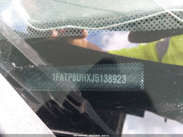 2018 FORD MUSTANG 1FATP8UHXJ5138923 Photo 8