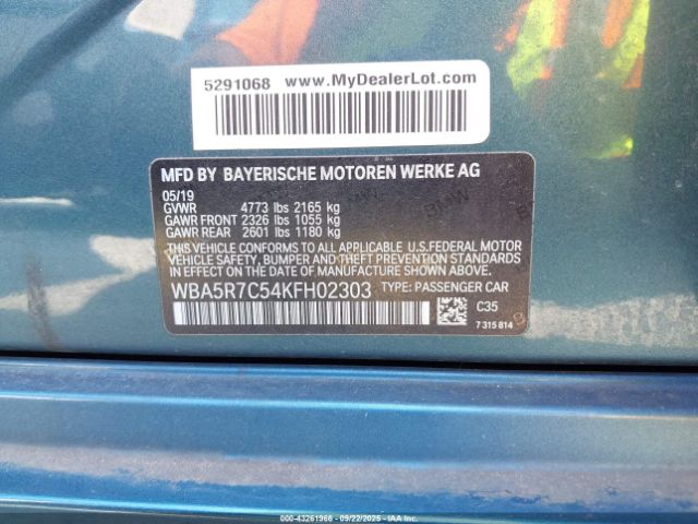 2019 BMW 330I WBA5R7C54KFH02303 Photo 8