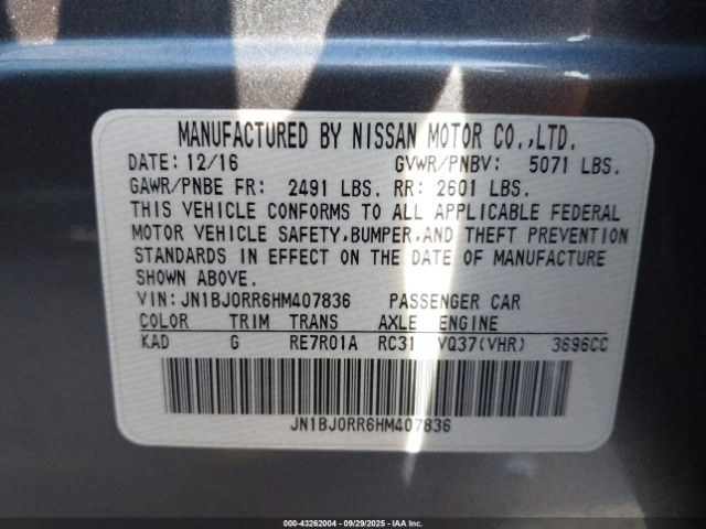 2017 INFINITI QX50 JN1BJ0RR6HM407836 Photo 8
