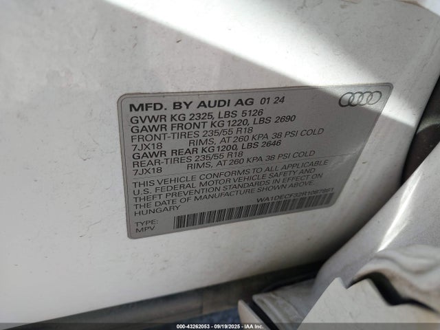 WA1DECF32R1087861 Audi 45 tfsi