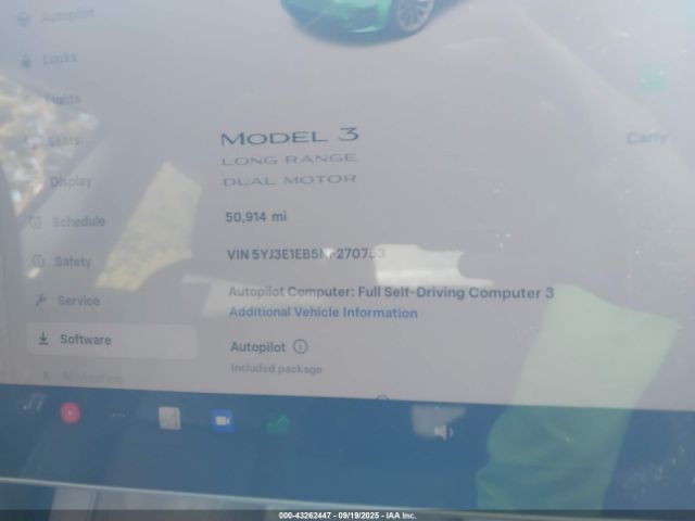 2022 TESLA MODEL 3 5YJ3E1EB5NF270753 Photo 6