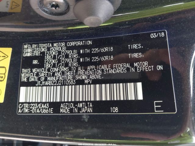 2018 LEXUS NX 300 JTJYARBZ2J2110583 Photo 8