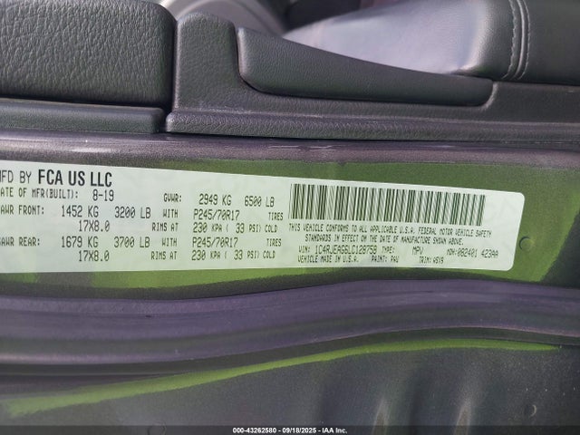 1C4RJEAG6LC128758 Jeep 2020