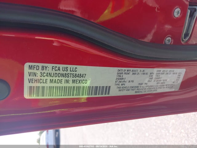 3C4NJDDN8ST584847 Jeep Compass