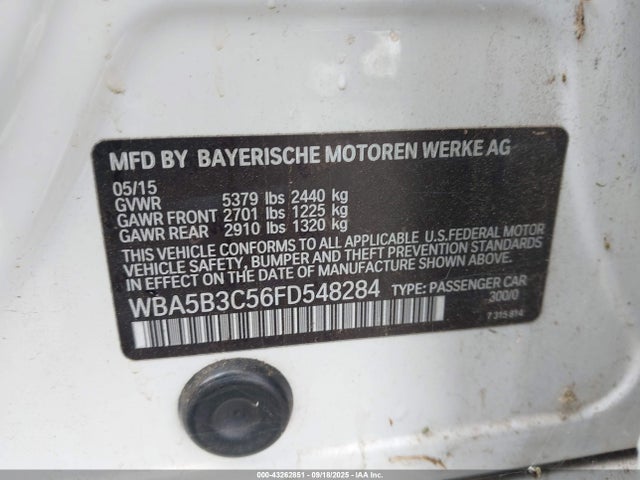 BMW 2015 2015 WBA5B3C56FD548284 Image 9