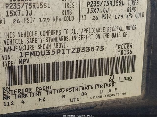 1996 FORD EXPLORER 1FMDU35P1TZB33875 Photo 8