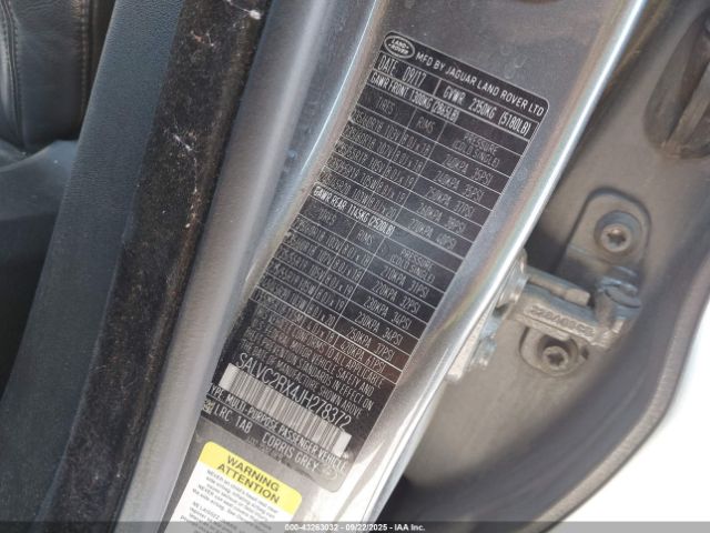 2018 LAND ROVER RANGE ROVER EVOQUE SALVC2RX4JH278372 Photo 8