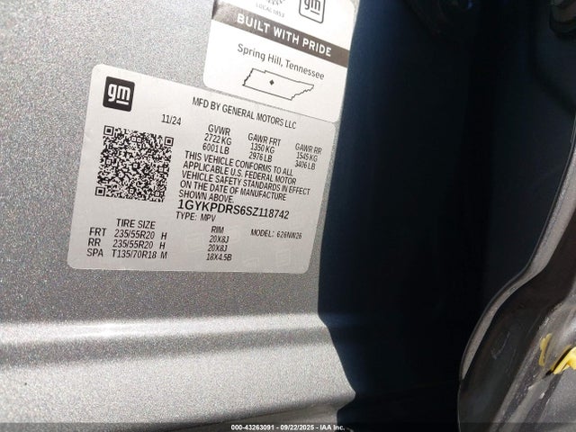 2025 CADILLAC XT6 1GYKPDRS6SZ118742 Photo 8