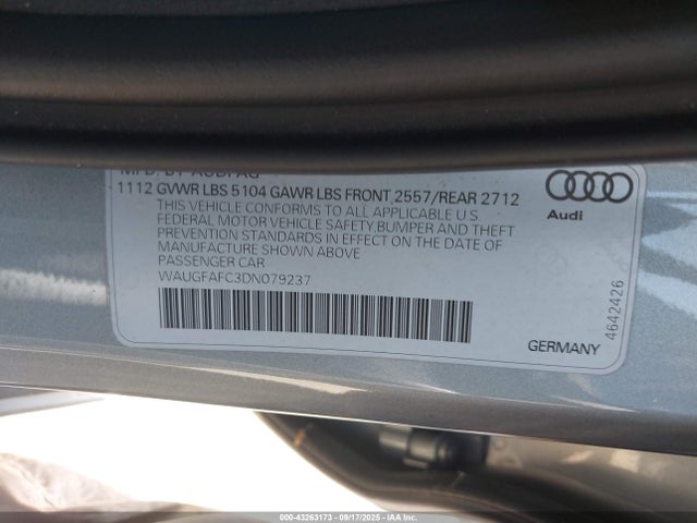 2013 AUDI A6 WAUGFAFC3DN079237 Photo 8