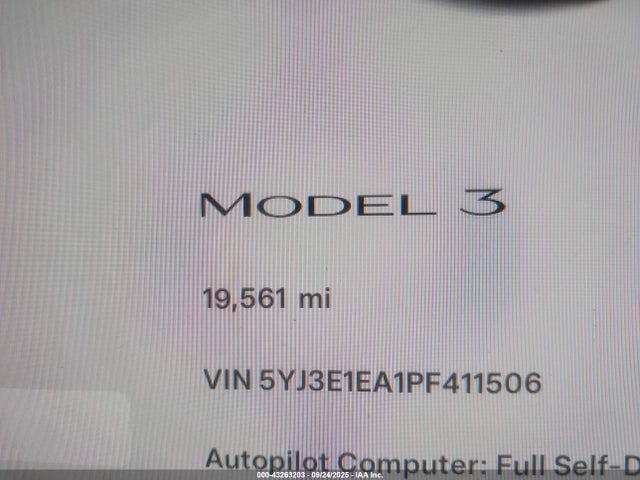 2023 TESLA MODEL 3 5YJ3E1EA1PF411506 Photo 6