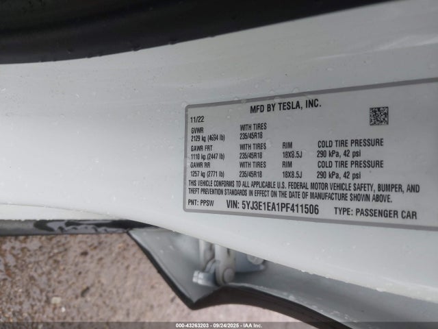 2023 TESLA MODEL 3 5YJ3E1EA1PF411506 Photo 8