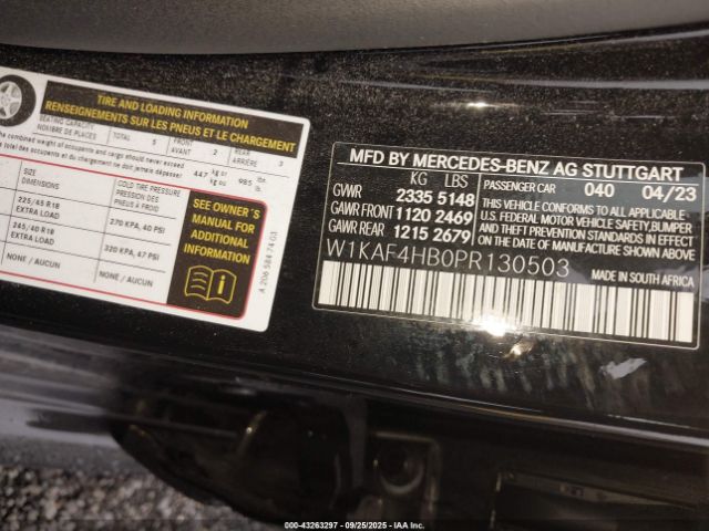 2023 MERCEDES-BENZ C 300 W1KAF4HB0PR130503 Photo 8