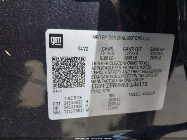 2022 CADILLAC XT4 1GYFZFR44NF144173 Photo 8