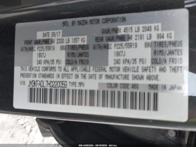 JM3KFADL7H0220059 Mazda py