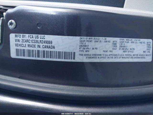 2020 CHRYSLER VOYAGER 2C4RC1CG8LR249069 Photo 8