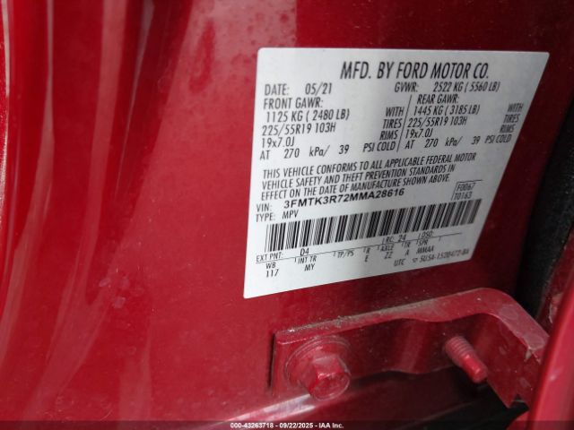 2021 FORD MUSTANG MACH-E 3FMTK3R72MMA28616 Photo 8