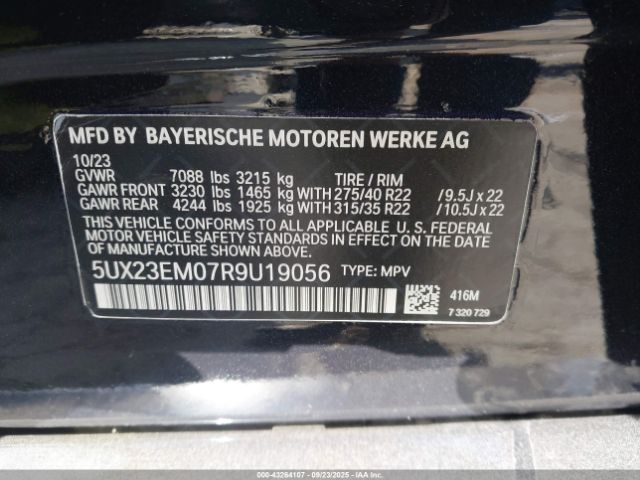 2024 BMW X7 5UX23EM07R9U19056 Photo 8