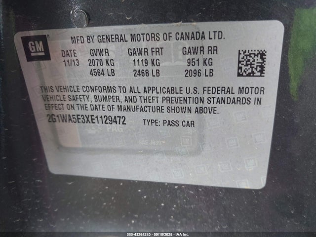 2G1WA5E3XE1129472 Chevrolet Impala Limited Ls