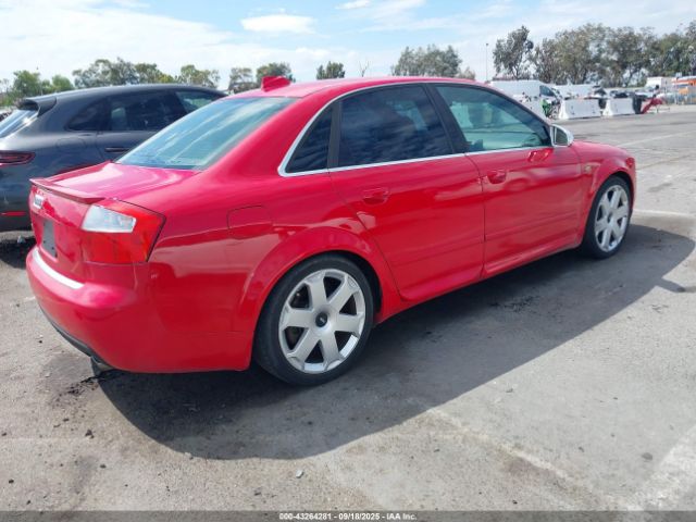 2004 AUDI S4 WAUPL68E64A099705 Photo 3