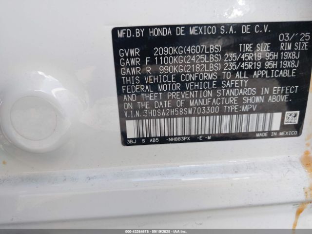 2025 ACURA ADX 3HDSA2H58SM703300 Photo 8