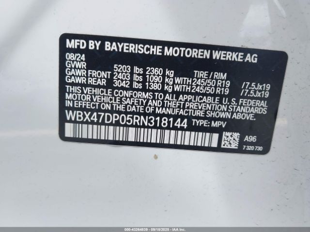 2024 BMW X3 WBX47DP05RN318144 Photo 8