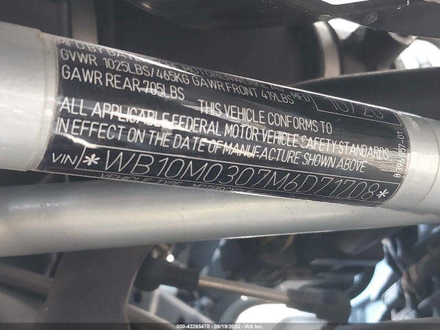 BMW 2021 2021 WB10M0307M6D71708 Image 10