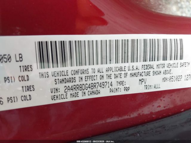 2011 CHRYSLER TOWN & COUNTRY 2A4RR8DG4BR749714 Photo 8