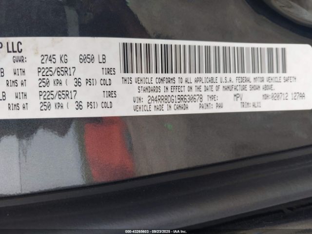 2011 CHRYSLER TOWN & COUNTRY 2A4RR8DG1BR630678 Photo 8