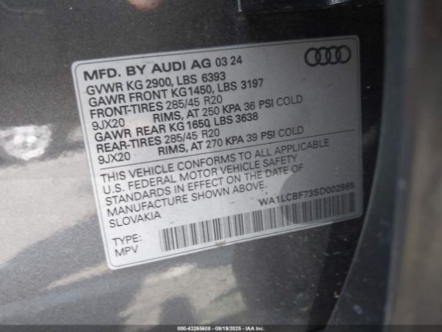 2025 AUDI Q7 WA1LCBF73SD002965 Photo 8