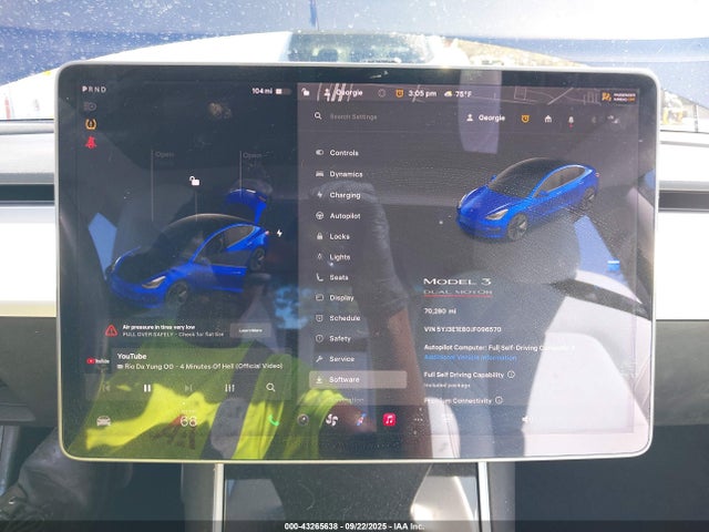 Продаж на аукціоні авто 2018 Tesla Model 3 Long Range/performance, vin: 5YJ3E1EB0JF096570, номер лоту: 43265638