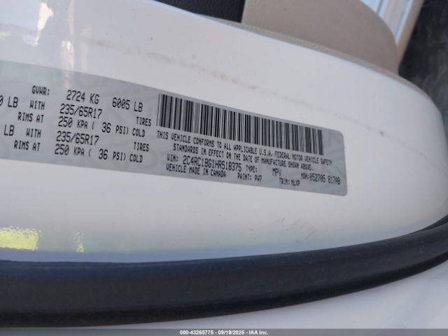 2017 CHRYSLER PACIFICA 2C4RC1BG1HR518375 Photo 8