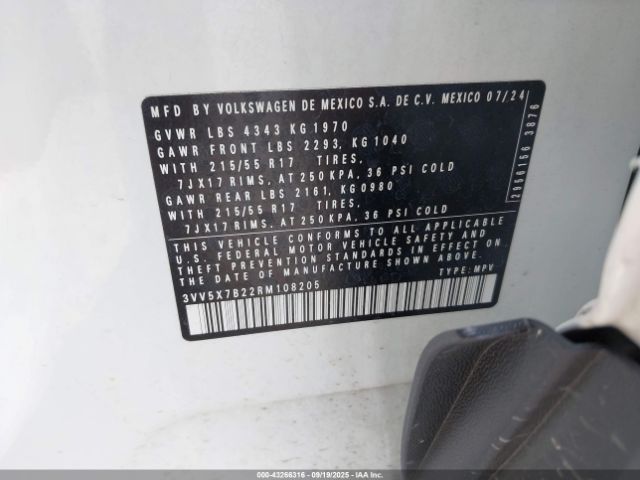 2024 VOLKSWAGEN TAOS 3VV5X7B22RM108205 Photo 8