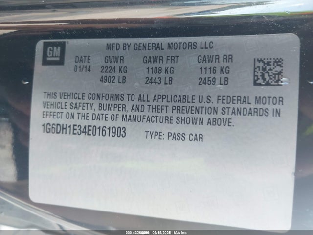 2014 CADILLAC CTS 1G6DH1E34E0161903 Photo 8
