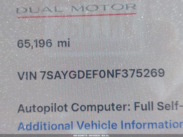 2022 TESLA MODEL Y 7SAYGDEF0NF375269 Photo 8