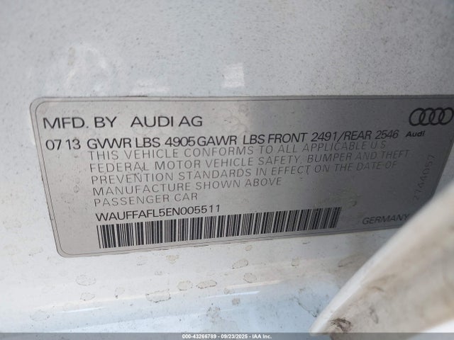 2014 AUDI A4 WAUFFAFL5EN005511 Photo 8