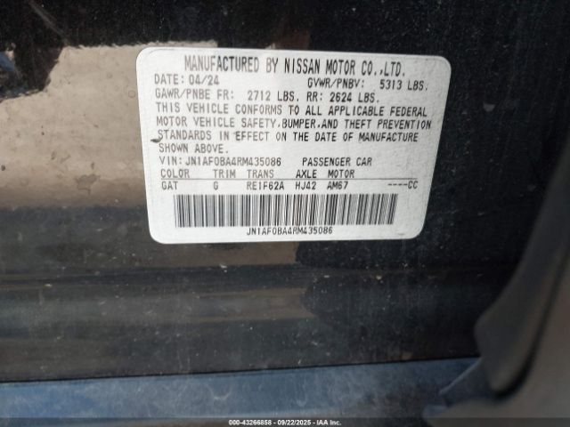 2024 NISSAN ARIYA JN1AF0BA4RM435086 Photo 8