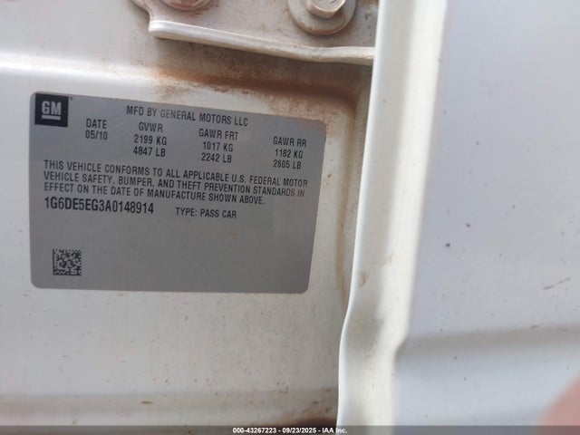 2010 CADILLAC CTS 1G6DE5EG3A0148914 Photo 8