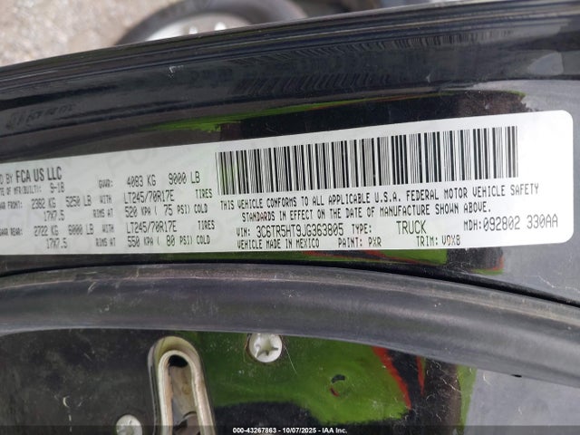 RAM 2500 2018 3C6TR5HT9JG363805 Image 9