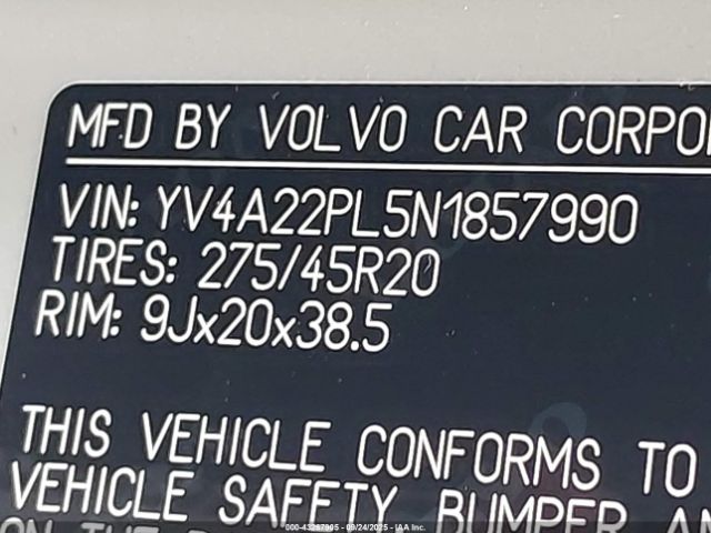 2022 VOLVO XC90 YV4A22PL5N1857990 Photo 8