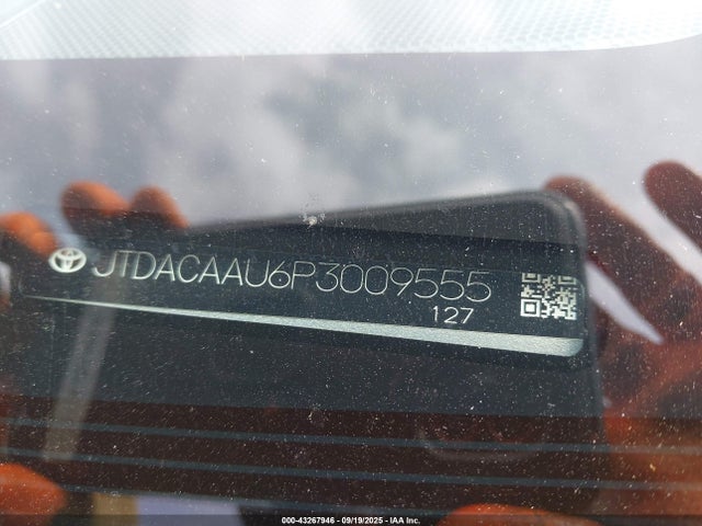 JTDACAAU6P3009555 Toyota m20a-fxs, 1vm