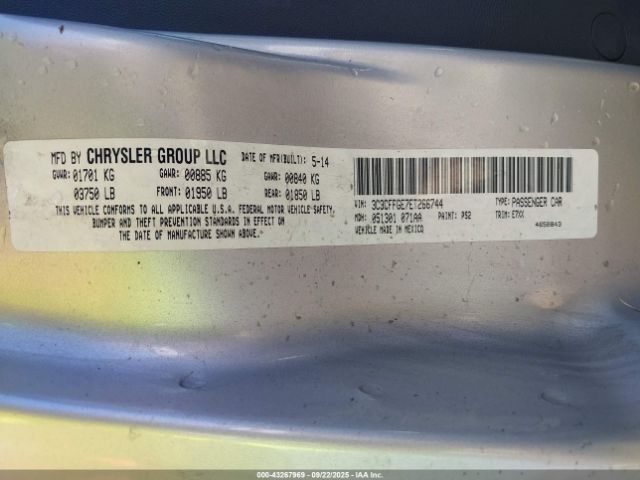 2014 FIAT 500E 3C3CFFGE7ET266744 Photo 8