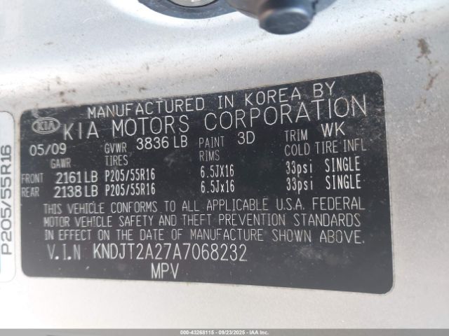 2010 KIA SOUL KNDJT2A27A7068232 Photo 8