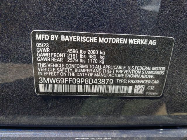 2023 BMW 330I 3MW69FF09P8D43879 Photo 8