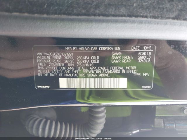 2014 VOLVO XC90 YV4952CZXE1691891 Photo 8