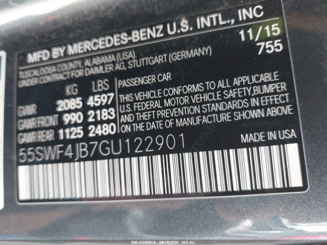 2016 MERCEDES-BENZ C 300 55SWF4JB7GU122901 Photo 8