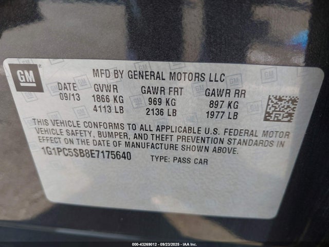 1G1PC5SB8E7175640 Chevrolet LUV